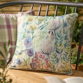Voyage Maison Morning Chorus Outdoor Filled Cushion 45cm x 45cm Elderberry