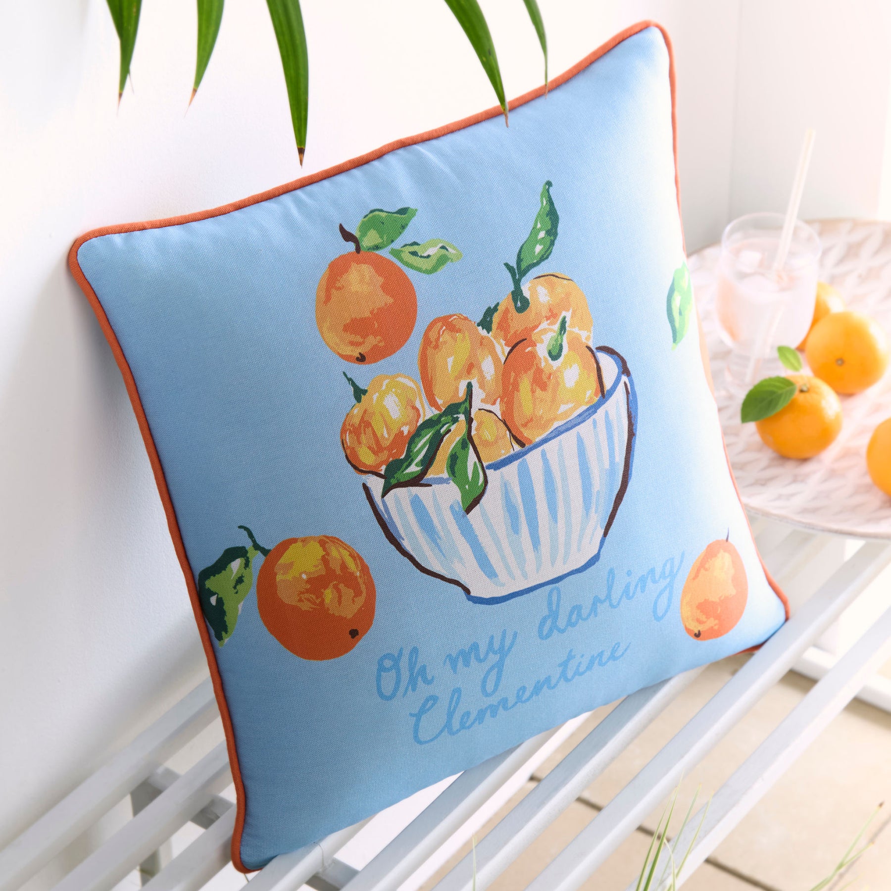 Fusion My Darling Clementine Outdoor 43cm x 43cm Filled Cushion Multi