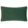 Meadow Bloom Wilds Chenille Piped Filled Cushion 30cm x 50cm Dark Emerald