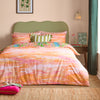 Meadow Escape Duvet Cover Bedding Set Green Pink