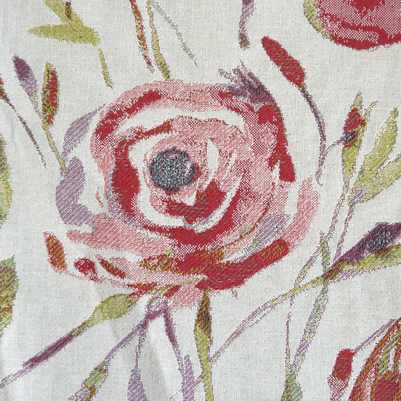 Voyage Maison Meerwood Woven Jacquard Cotton Fabric Poppy