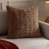 Furn. Megeve Faux Fur 55cm x 55cm Filled Cushion Natural