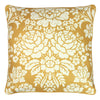 Paoletti Melrose Floral Piped 50cm x 50cm Filled Cushion Honey