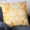 Paoletti Melrose Floral Piped 50cm x 50cm Filled Cushion Honey