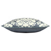 Paoletti Melrose Floral Piped 50cm x 50cm Filled Cushion Slate Blue