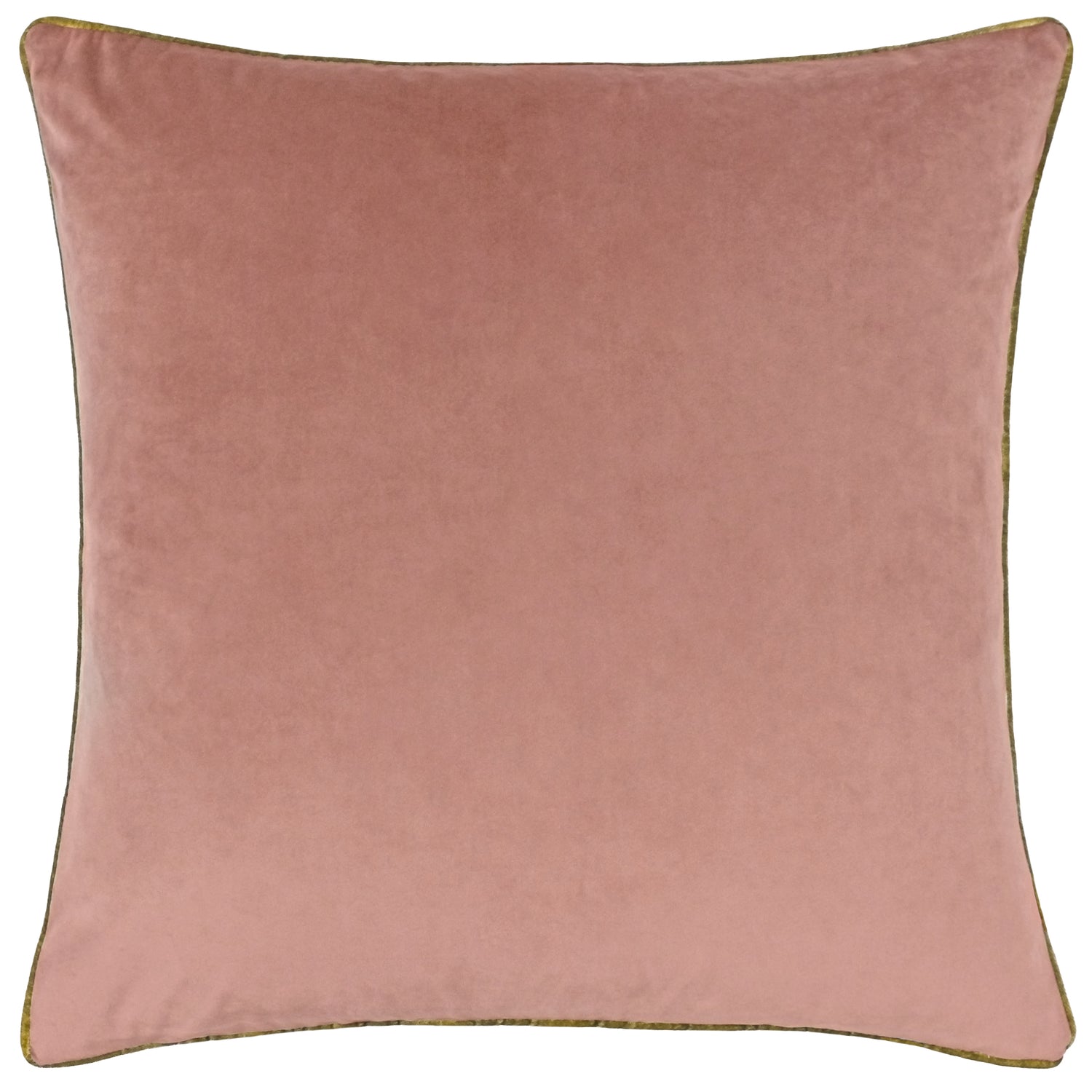 Paoletti Meridian Velvet Filled Cushion 55cm x 55cm Blush Gold