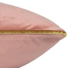 Paoletti Meridian Velvet Filled Cushion 55cm x 55cm Blush Gold