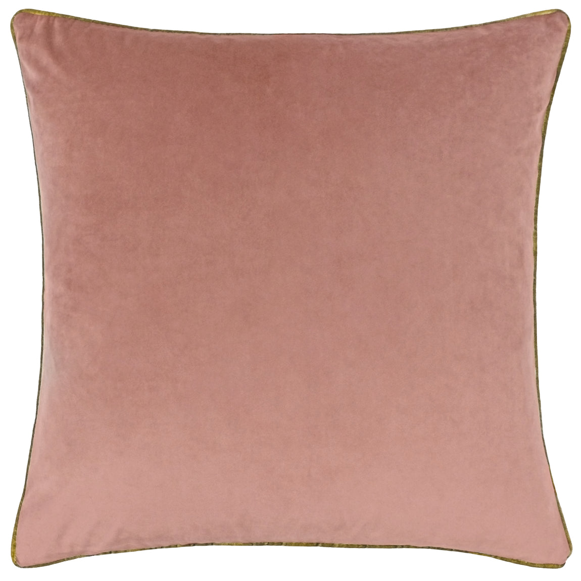 Paoletti Meridian Velvet Filled Cushion 55cm x 55cm Blush Gold