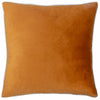 Paoletti Meridian Velvet Filled Cushion 55cm x 55cm Ginger Ecru
