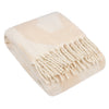Meta Jacquard Tasselled 130cm x 180cm Throw Marshmallow