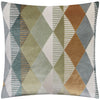 Furn Metro Harlequin Velvet 50cm x 50cm Filled Cushion Green