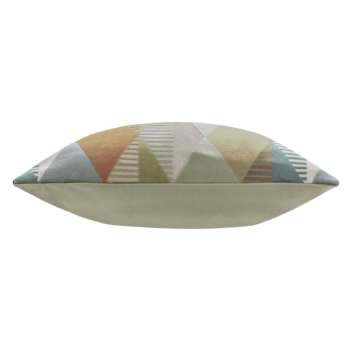 Furn Metro Harlequin Velvet 50cm x 50cm Filled Cushion Green
