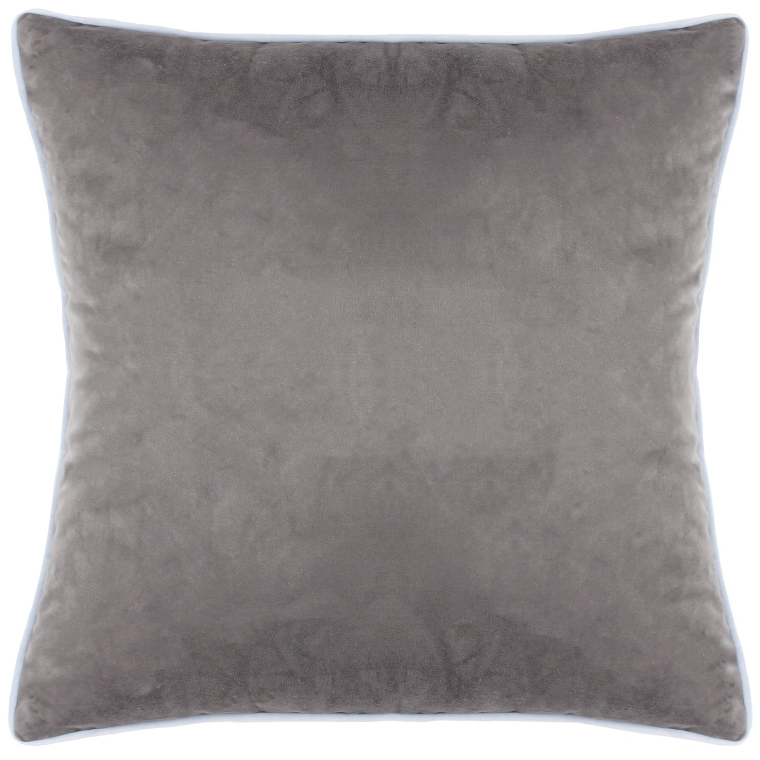 Midwinter Toile Printed Piped Velvet Filled Cushion 43cm x 43cm Snow