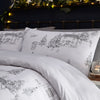 Furn Midwinter Toile Abstract Duvet Cover Bedding Set Snow