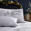 Furn Midwinter Toile Abstract Duvet Cover Bedding Set Snow
