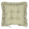 Wylder Millie Ruffle Set of 2 40cm x 40cm Outdoor Seat Pads Green
