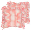 Wylder Millie Ruffle Set of 2 40cm x 40cm Outdoor Seat Pads Pink