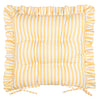 Wylder Millie Ruffle Set of 2 40cm x 40cm Outdoor Seat Pads Yellow