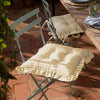 Wylder Millie Ruffle Set of 2 40cm x 40cm Outdoor Seat Pads Yellow