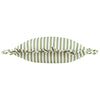 Wylder Nature Millie Ruffle Striped Outdoor Filled Cushion 50cm x 50cm Green