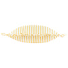 Wylder Nature Millie Ruffle Striped Outdoor Filled Cushion 50cm x 50cm Yellow