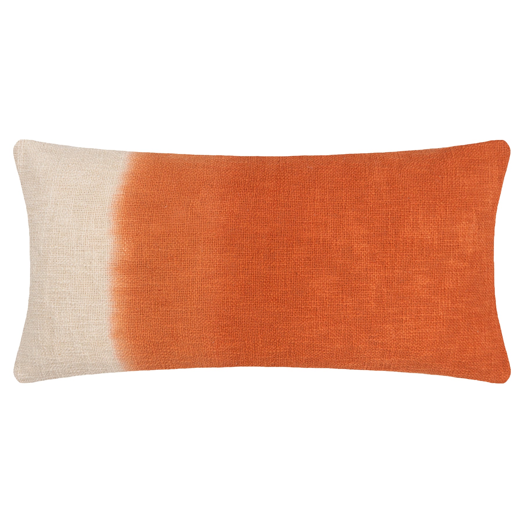 Furn. Mizu Dip Dye Printed 30cm x 65cm Filled Boudoir Amber