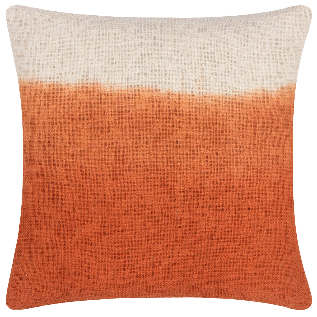 Furn. Mizu Dip Dye Printed 50cm x 50cm Filled Cushion Amber