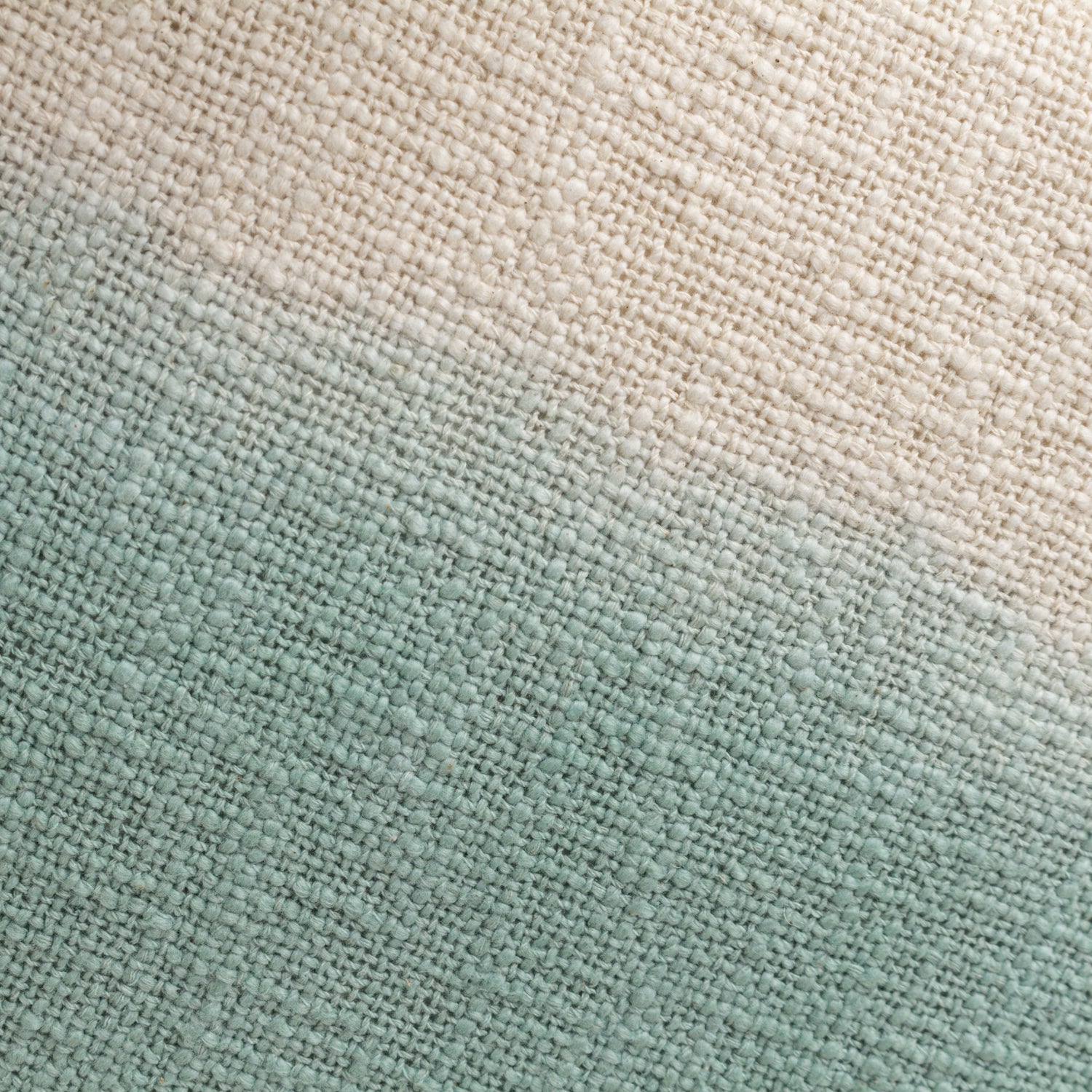 Furn. Mizu Dip Dye Printed 50cm x 50cm Filled Cushion Eucalyptus