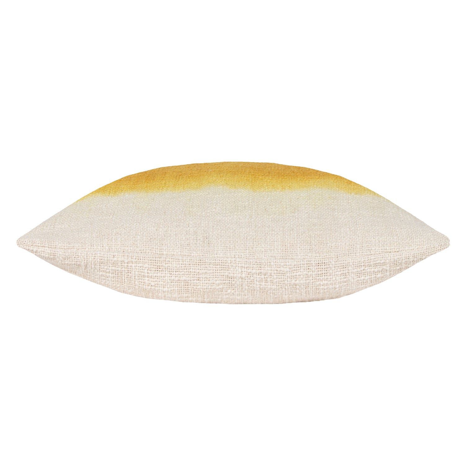 Furn. Mizu Dip Dye Printed 50cm x 50cm Filled Cushion Ochre