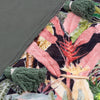 Midnight Jungle Velvet Tasselled Throw 125cm x 150cm Noir