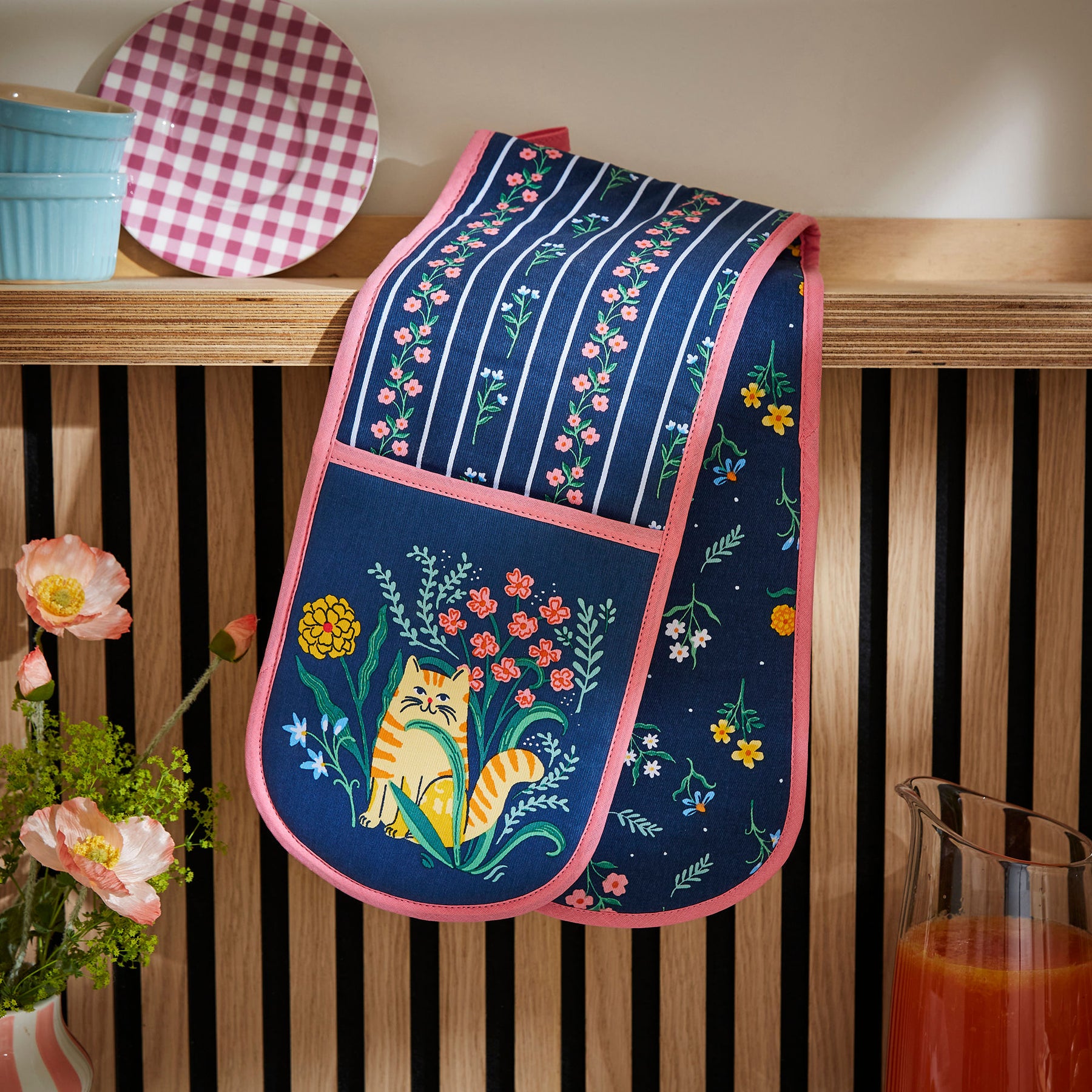 Ulster Weavers Marmalade Meadow Double Oven Glove Navy