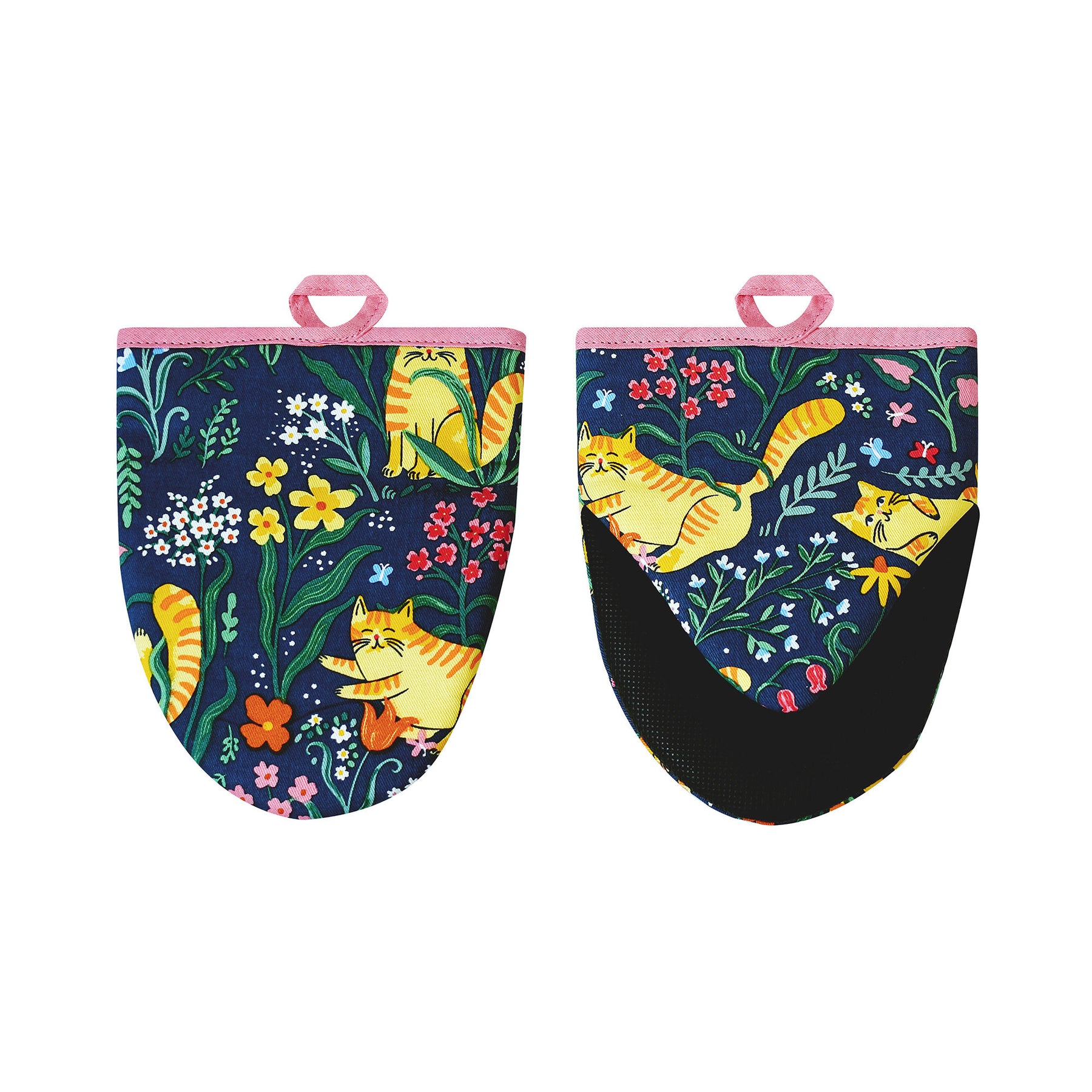 Ulster Weavers Marmalade Meadow Pair of Microwave Mitts Navy