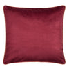 Laurence Llewelyn-Bowen Morris Major Chintz Velvet 55cmx55cm Filled Cushion Burgundy