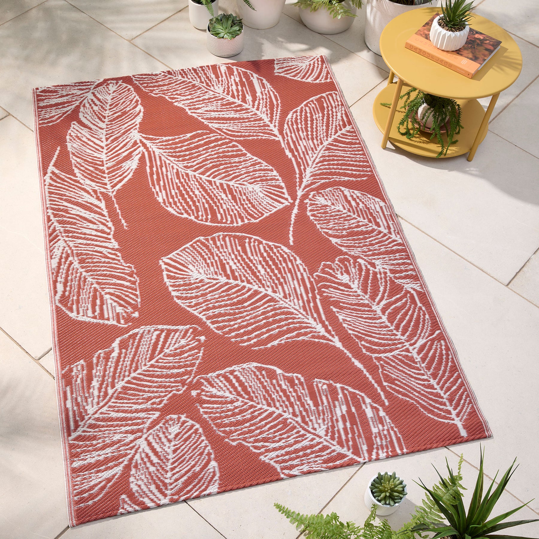 Fusion Matteo Outdoor Rug 120cm x 170cm Terracotta