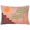 Moloko Embroidered 40cm x 60cm Filled Boudoir Pink Sunset