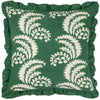 Paoletti Montrose Floral Printed 50cm x 50cm Filled Cushion Bottle Green