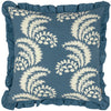 Paoletti Montrose Floral Printed 50cm x 50cm Filled Cushion French Blue