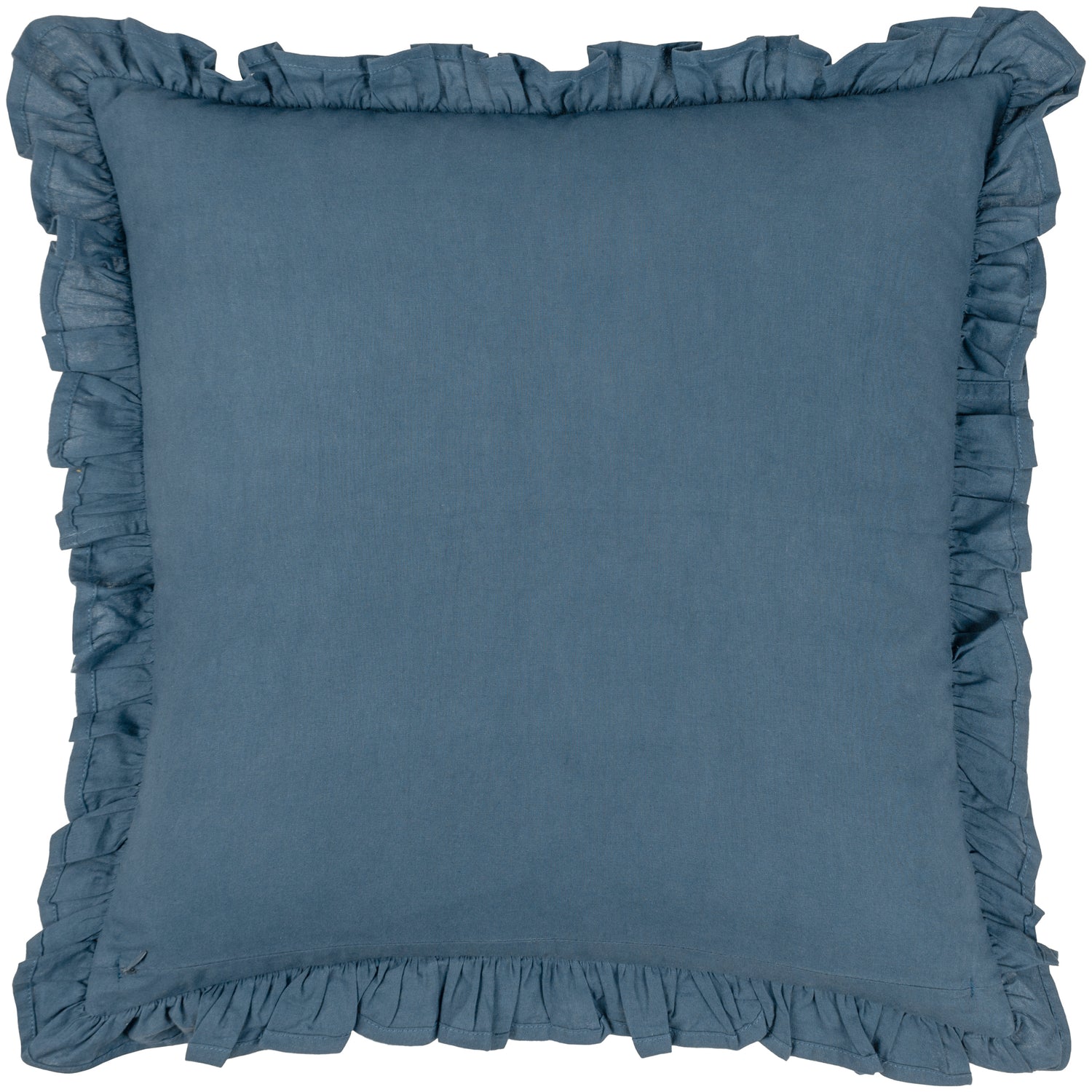 Paoletti Montrose Floral Printed 50cm x 50cm Filled Cushion French Blue