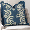 Paoletti Montrose Floral Printed 50cm x 50cm Filled Cushion French Blue