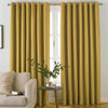 furn. Moon Premium Thermal Ready Made Eyelet Blackout Curtains Ochre