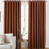 furn. Moon Premium Thermal Ready Made Eyelet Blackout Curtains 66 x 54 Orange