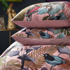 Wylder Moriyo Floral Velvet Single Duvet Cover Bedding Set Dusky Blush