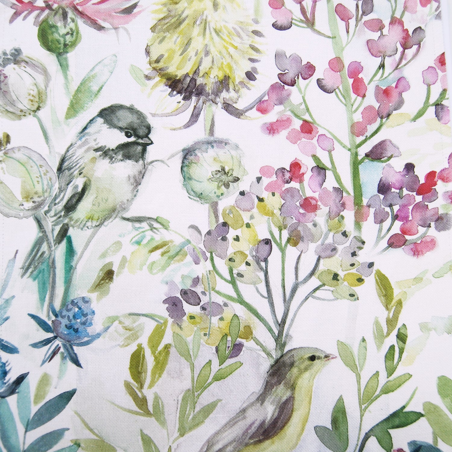 Voyage Maison Morning Chorus Printed Linen Fabric Cream