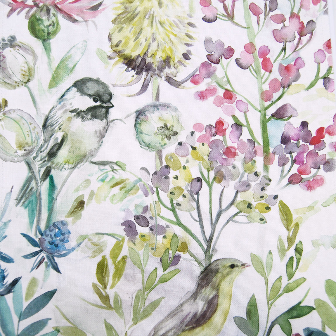 Voyage Maison Morning Chorus Printed Linen Fabric Cream