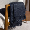 Morni Woven Tasselled 130cm x 180cm Throw Dusk