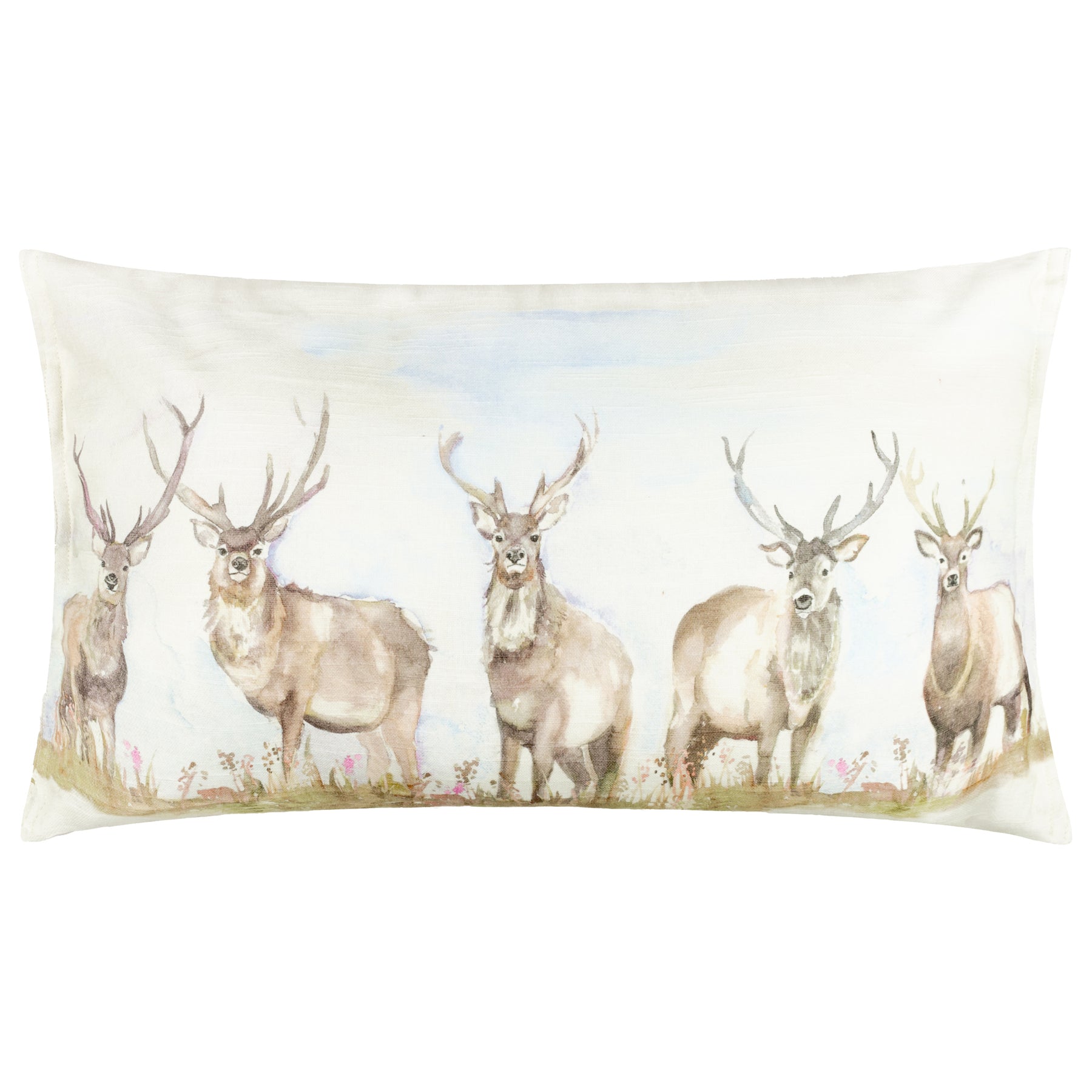 Voyage Maison Moorland Stag Outdoor Filled Boudoir 30cm x 50cm Nut