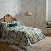 Edinburgh Weavers Morton Floral Piped Duvet Cover Bedding Set Teal
