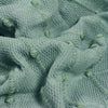Motti Woven Tufted Stripe 140cm x 180cm Throw Seafoam
