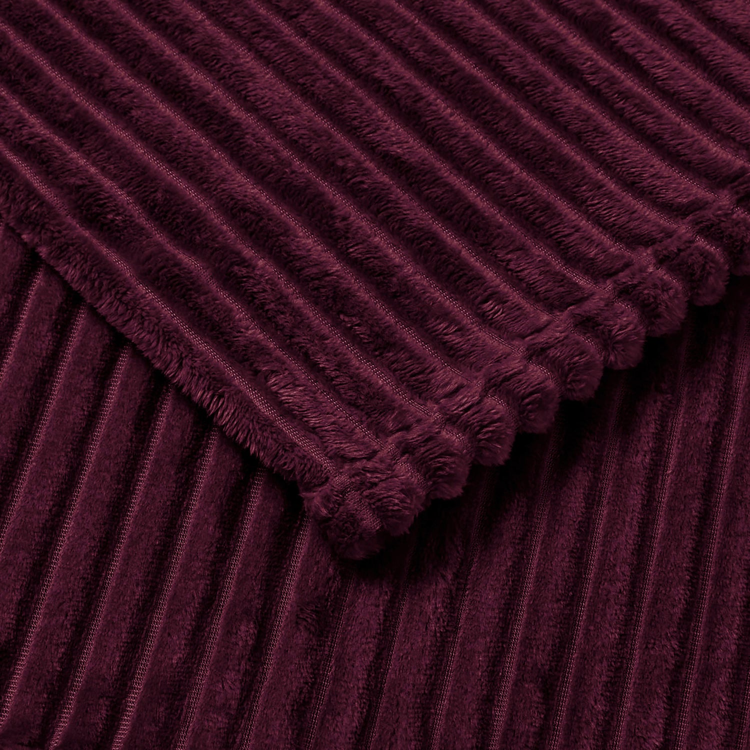 Appletree Morritz Faux Fur 130cmx180cm Throw Burgundy