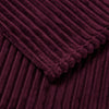 Appletree Morritz Faux Fur 130cmx180cm Bedspread Set Burgundy